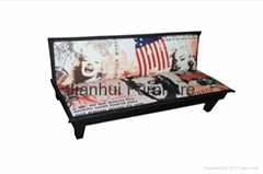 Print European Modern Style Fabric Sofabed 