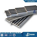 No skid carborundum stair tread with beveled nosing 1