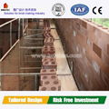 Brick making machine with low investment, no factory, no firing.