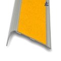 Yellow abrasive exterior stair nosing with adhesive carborundum inserted 5