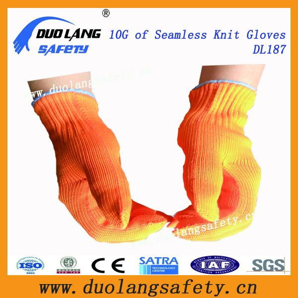 String Knit Criss Cross PVC Cover Safety Working Driving Gloves