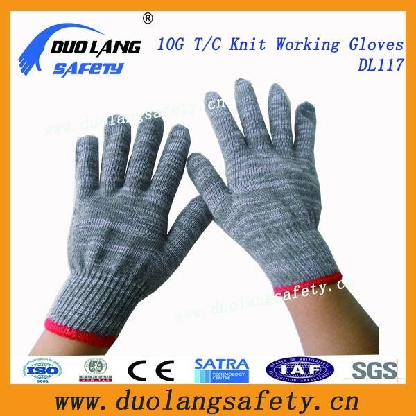 7 Gauge Cotton Polyester String Knitted Working Gloves