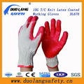 Polyester Knit Liner Coated Red Latex Work Glove 1