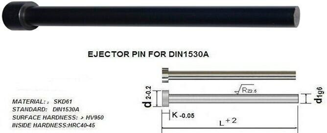 Ejector PIN for DIN 1530A