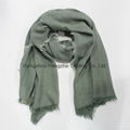 100% soft acrylic knitting scarf with tassels