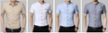 2015 new fashion men shirt short sleeve summer style 2