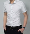 2015 new fahion casual business summer style men shirt cutton short sleeve  5