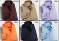 2015 new fashion casual business grid pure men shirt long sleeve spring autumn 1