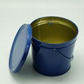 Bucket Tin Box With Lid & Handle 1