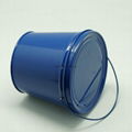 Bucket Tin Box With Lid & Handle 3