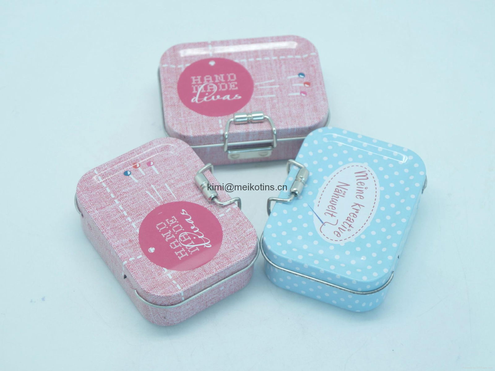 Hard candy tin box with hinge 3