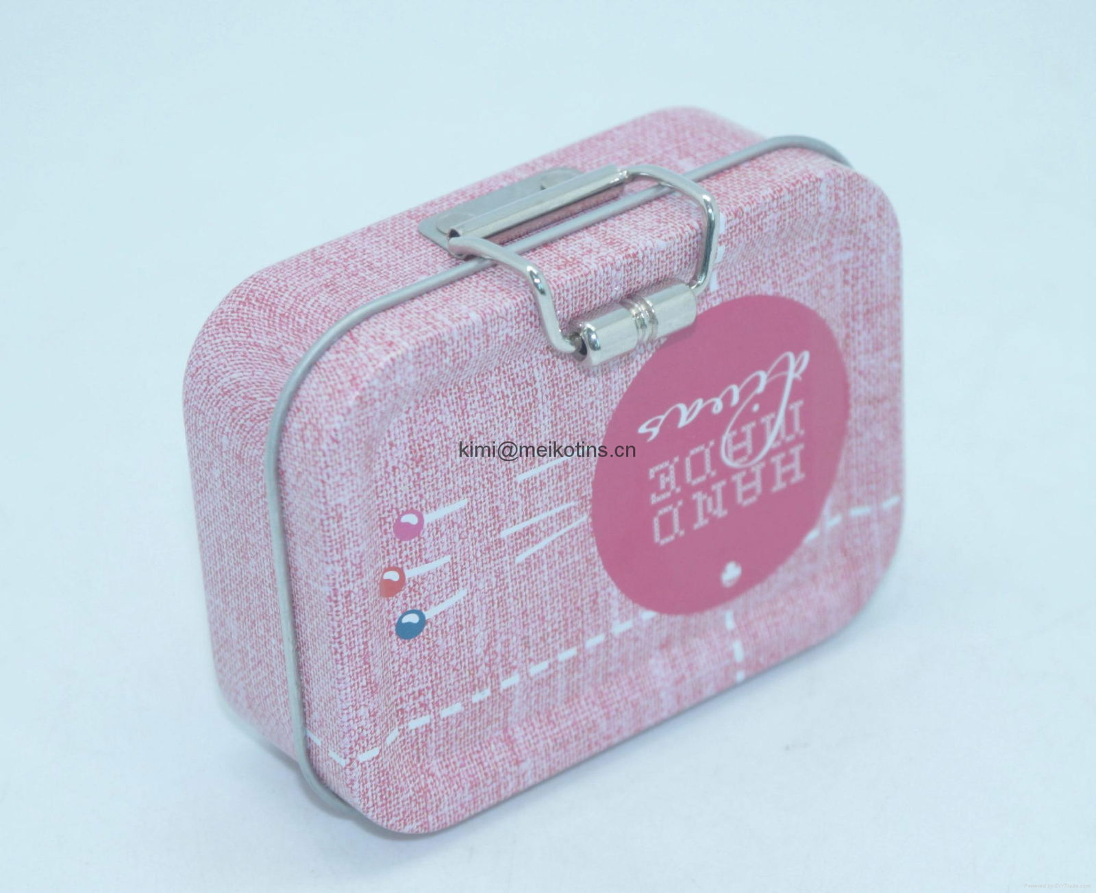 Hard candy tin box with hinge 5