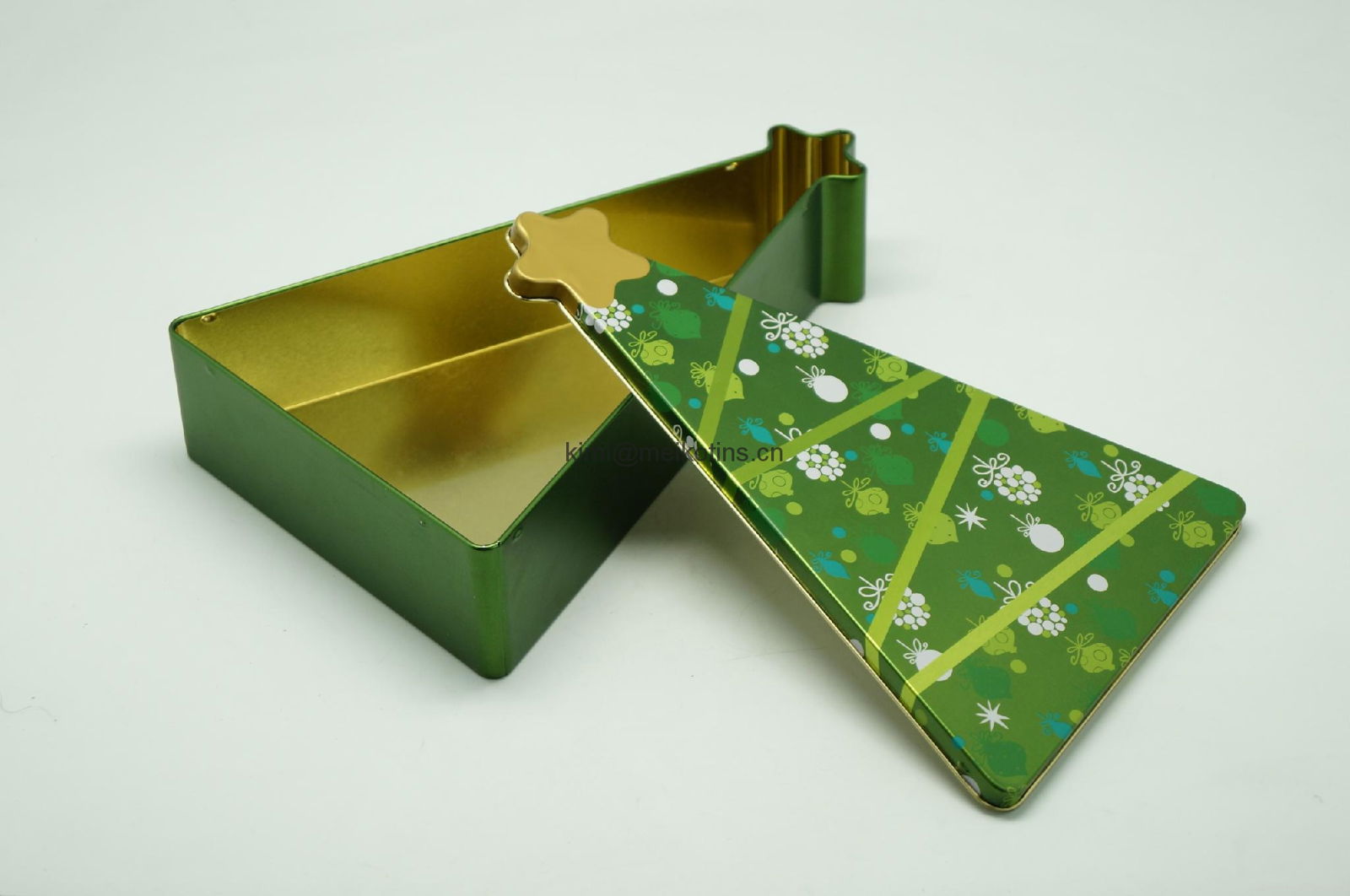 Christmas round,star,tree shape set gift tin box 2