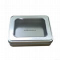 Rectangle Mini Tin Box With Window 2