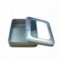 Rectangle Mini Tin Box With Window 3