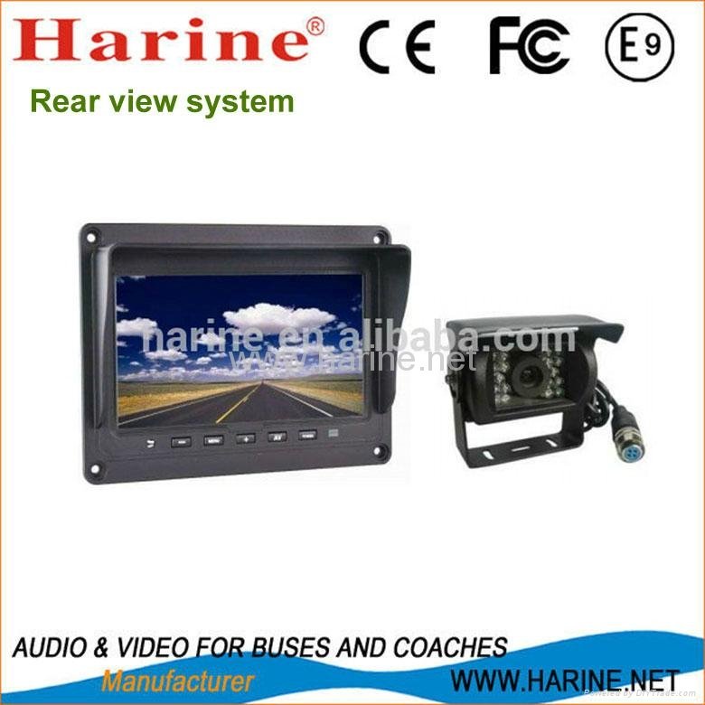 Bus choach rear view system 7" led monitor