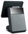 15" 5-wire Resistive Touch Screen restaurant pos system w/built-in printer 3