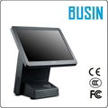 15" 5-wire Resistive Touch Screen restaurant pos system w/built-in printer