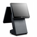 BUSIN 15" capacitive Touch Dual Screen POS with 80mm receipt printer 2