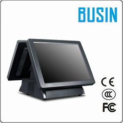 15inch Resistive Touch Dual Screen Cheap POS Terminal 