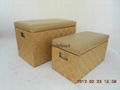 Hand woven  storage bench ottoman