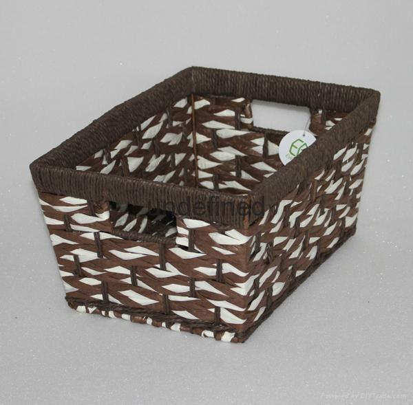 paper rope baskets with storage 