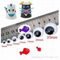 Assorted bulk white and black round craft wiggly eyes 1