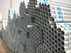 Galvanized carbon steel pipe for low pressure fluid transport 