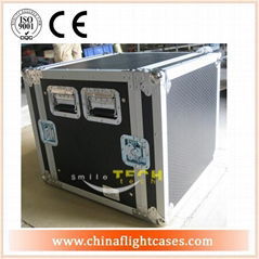 Alu frame Depth in 18 inch  8U AMP flight case