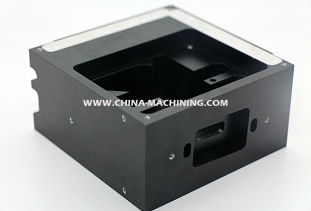 5 Axis CNC Aluminum Housing with Black Anodizing