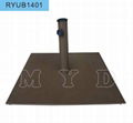 Garden Steel Umbrella Base in Powder