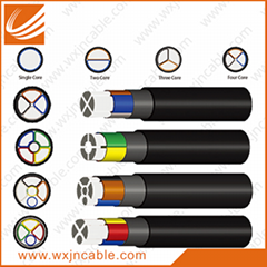 0.6/1KV VLV-Aluminium Conductor PVC Insulated PVC Sheathed Power Cable