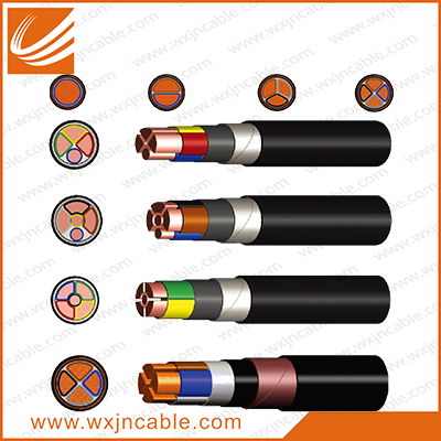 0.6/1KV VV22-Copper Conductor PVC Insulated Steel Tape Armoured PVC Sheathed Pow