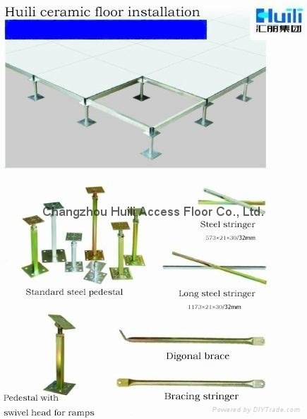 PVC finish conductive raised access flooring 2