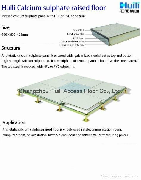 HPL/PVC finish calcium sulphate raised access flooring 2