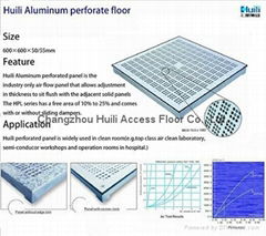 aliminuim perforate raised access floor