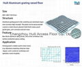 Aluminum raised access grating floor 1