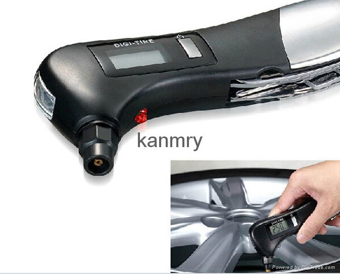 9 in 1 Multifunction Digital car Pressure Tire Gauge Tester 