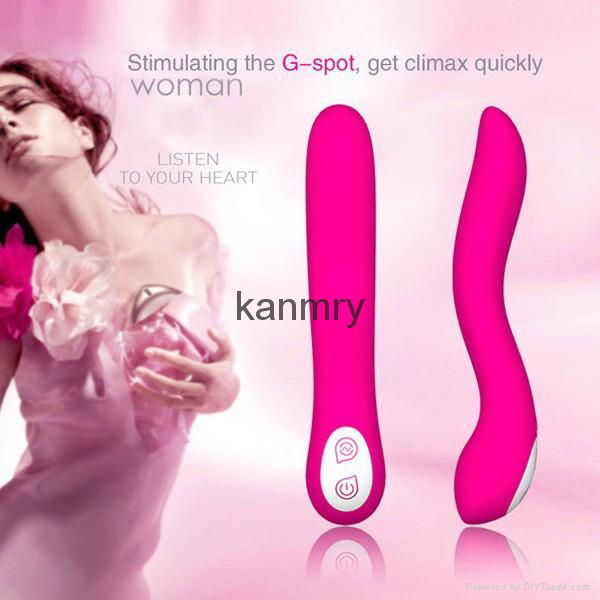Waterproof silicon rechargeable vibrator sex toy for woman  2
