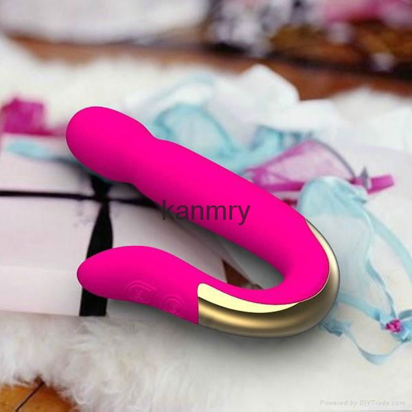 Waterproof silicon rechargeable vibrator sex toy for woman 