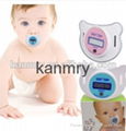 Waterproof non-toxic silicagel baby pacifier thermometer  1