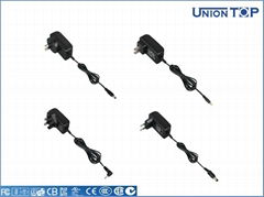 CE FCC approved12v 1a 9v 2apower adater for set top box