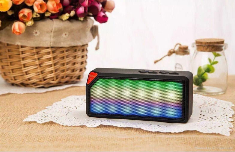 LED Bluetooth Speaker with TF card USB and hand free call 4