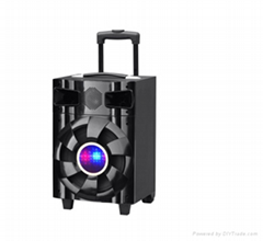 2015 new 10" Rechargeable portable amplifier speaker trolley battery speaker