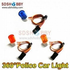 High Imitation RC 360 Degree Rotation Small Night Flash LED Light