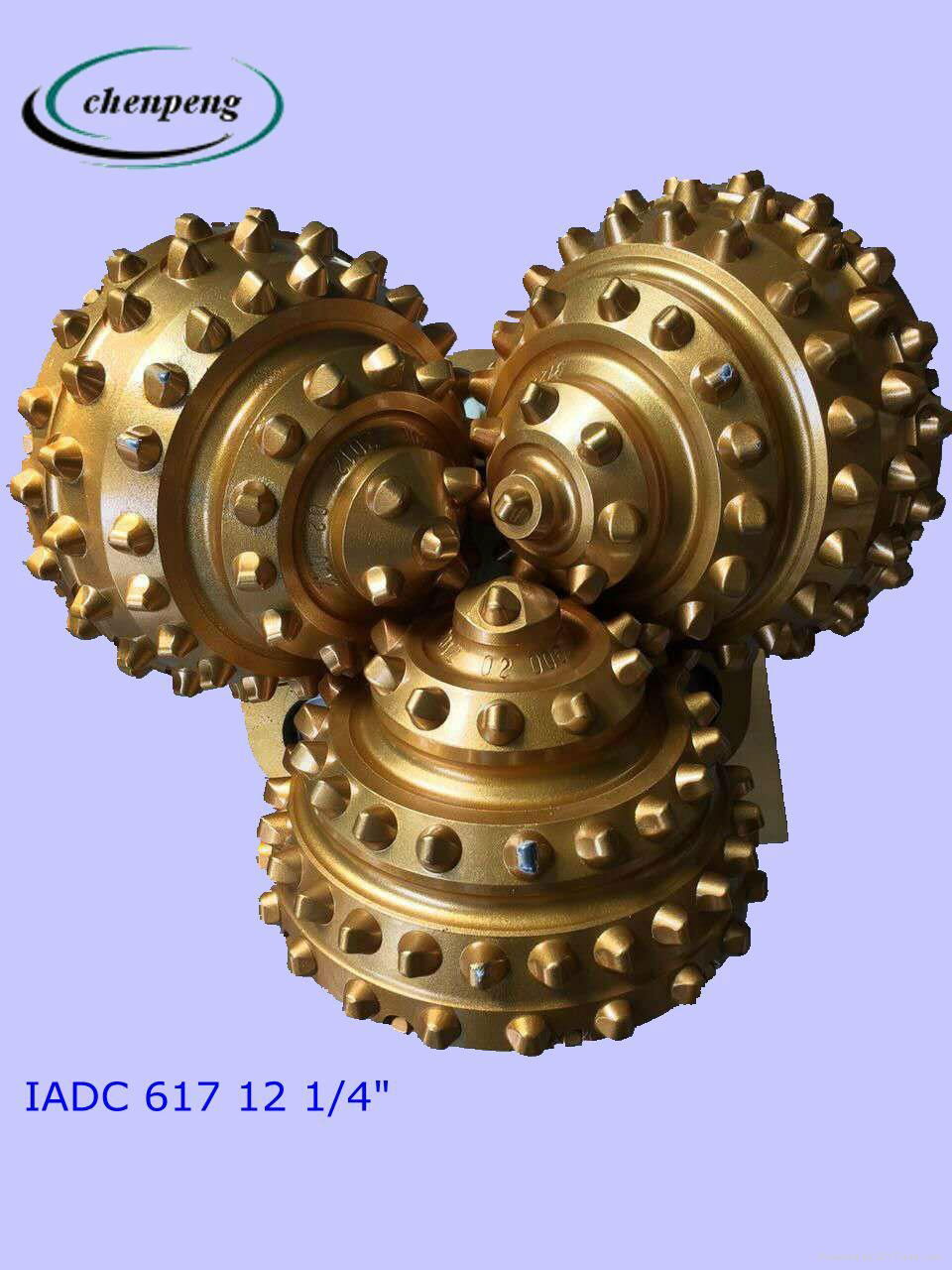 IADC617/647 12 1/4" TCI tricone drill bit for water well drilling 2