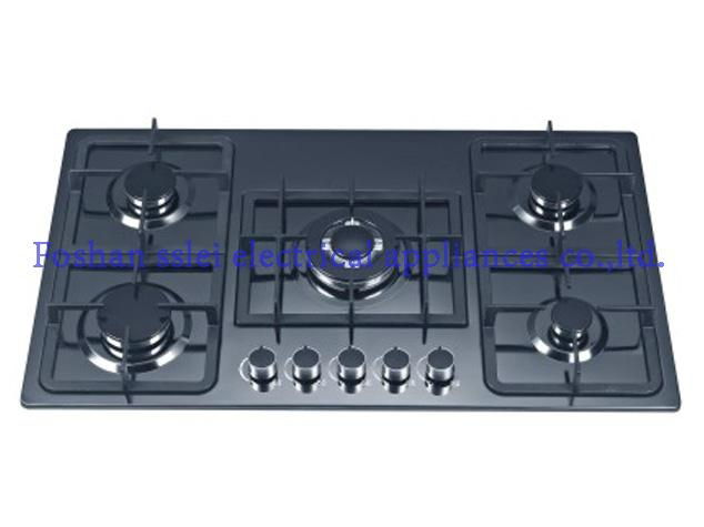 5 burners tempered glass panel gas cooker(9245S8/9)