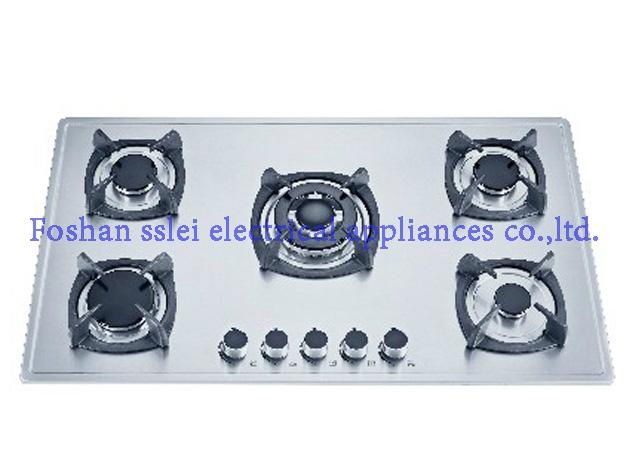5 burners stainless steel panel gas cooker(9285S1-A/B)