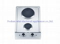 2 burners stainless steel panel gas