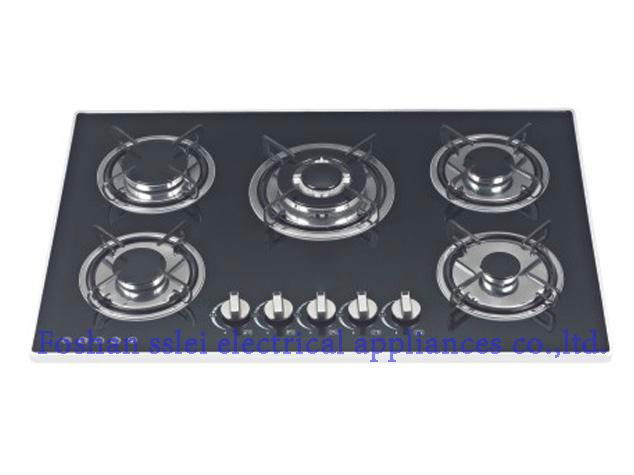 5 burners tempered glass panel gas cooker(8115A2-C/E) 2